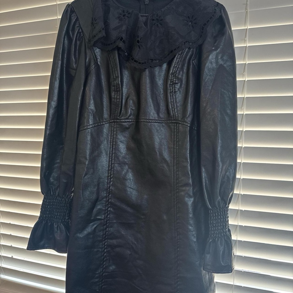 moodie Black Embroidered Dress